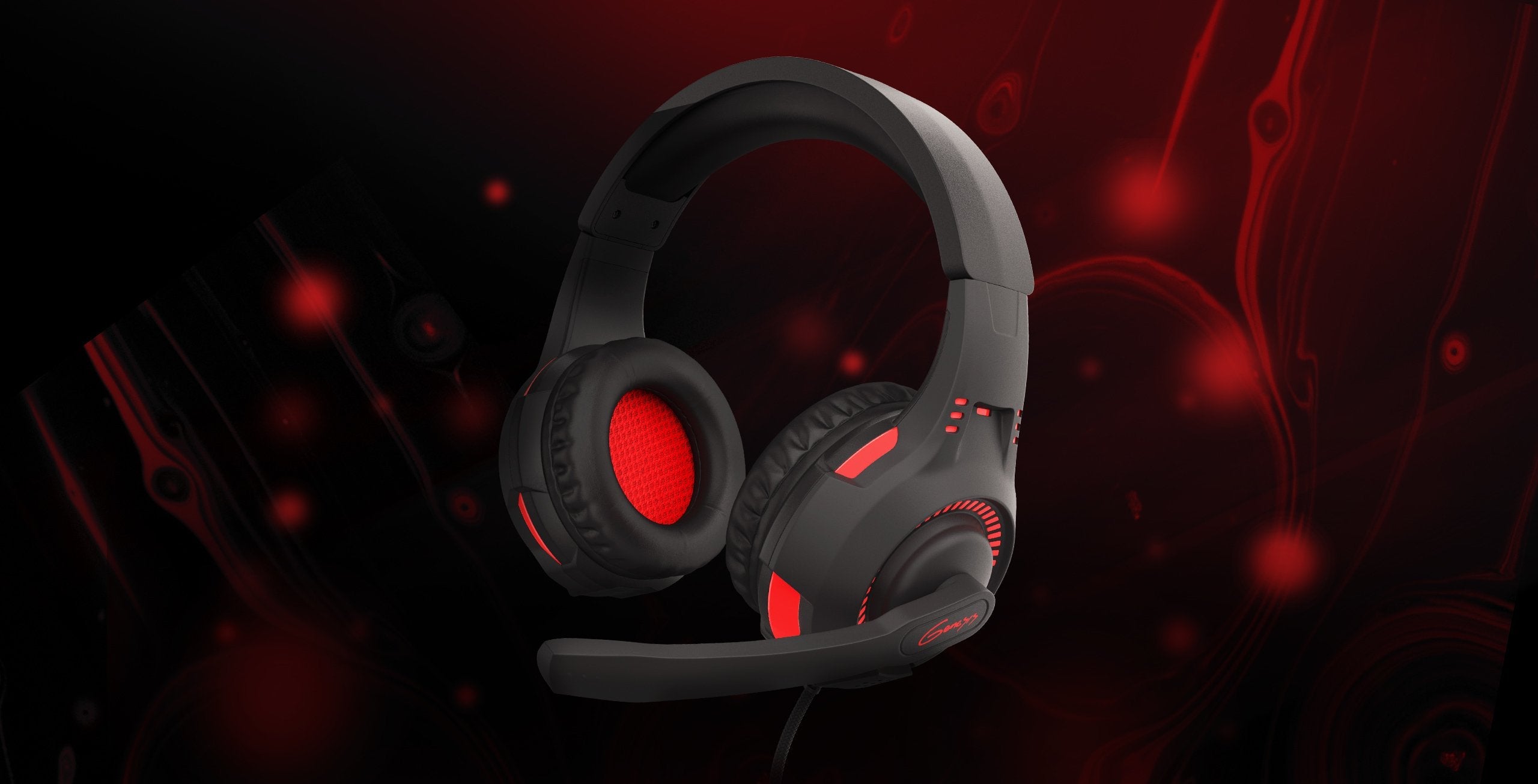 Auriculares Gaming Genesis Radon 210 7.1 Usb Negro/Rojo