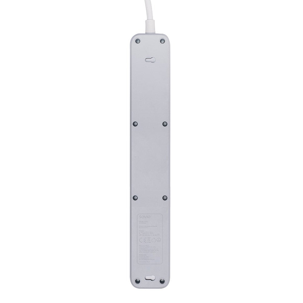 Regleta De 5 Enchufes 3m Blanco Savio Lz-09