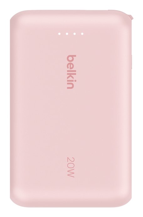 Powerbank Belkin Bpb021hqpk Boost Charge 10,000 Mah Charge Con Cable Integrado Usb-C 20w  Rosa
