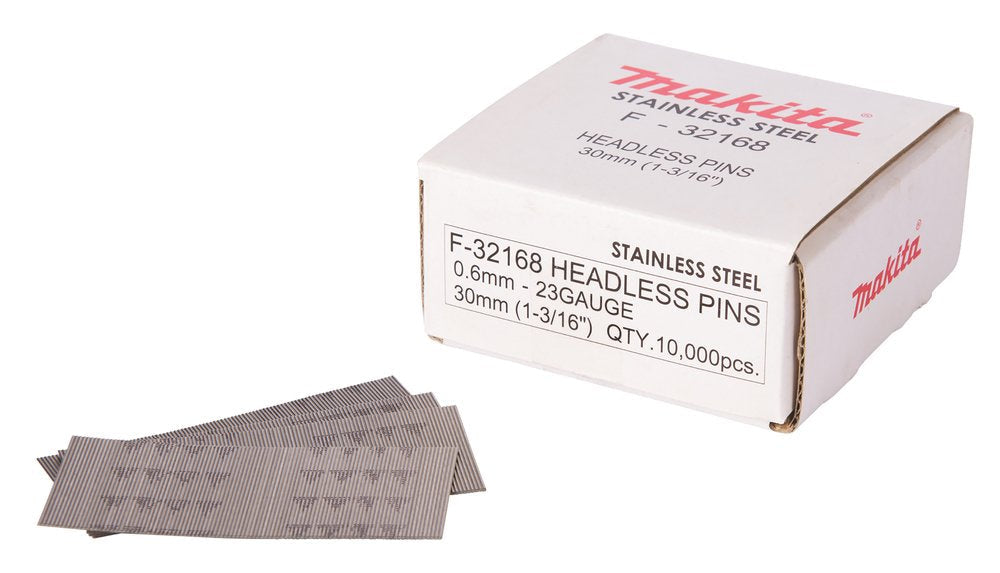 Makita Pins  0,6 X 30mm Inox F-32168  10000 Pcs
