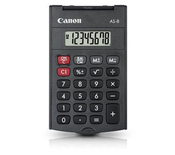 EAN 4960999673615 - Canon AS-8 calculadora Bolsillo Pantalla de calculadora Gris imagen 1