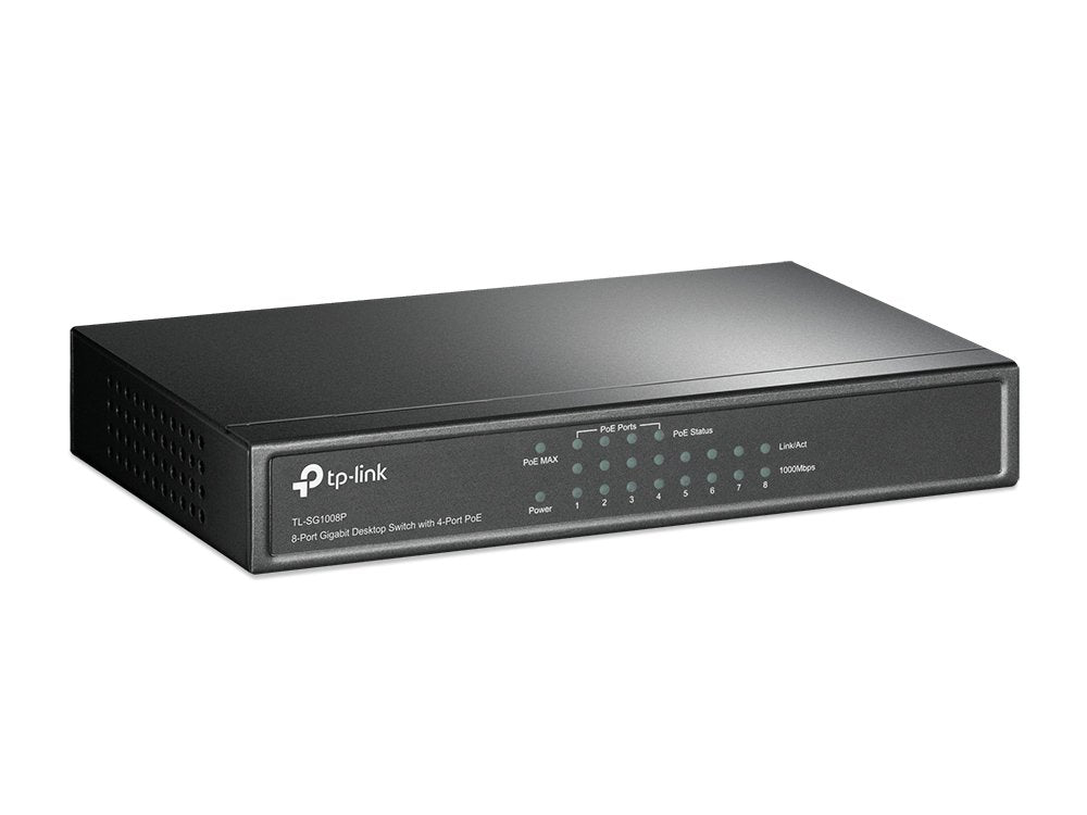 Tp Link Switch Tl-Sg1008p 8 Puertos Gigabyt + 4 Puertos Poe