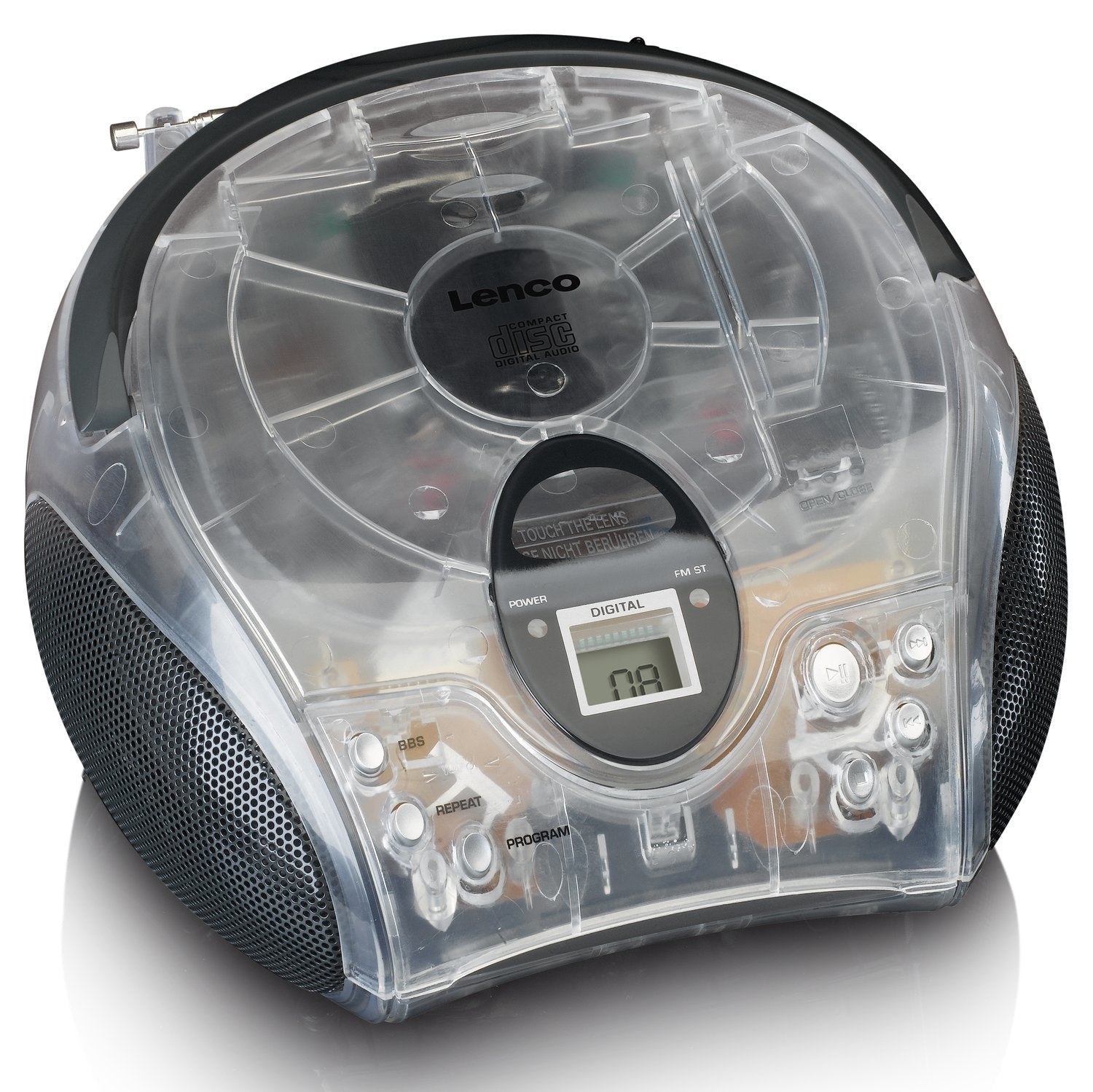 Lenco Scd-24tr Radio Portátil Digital Transparente