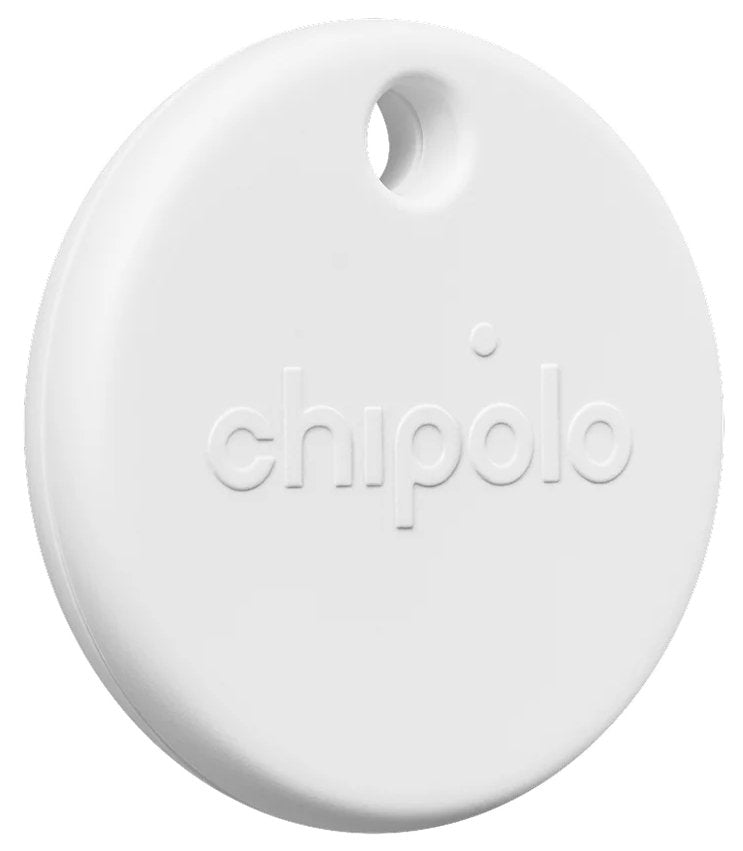 Chipolo Pop - Tracking Tag Compatible With Apple Find My On Iphone Or Find Hub On Android (White)