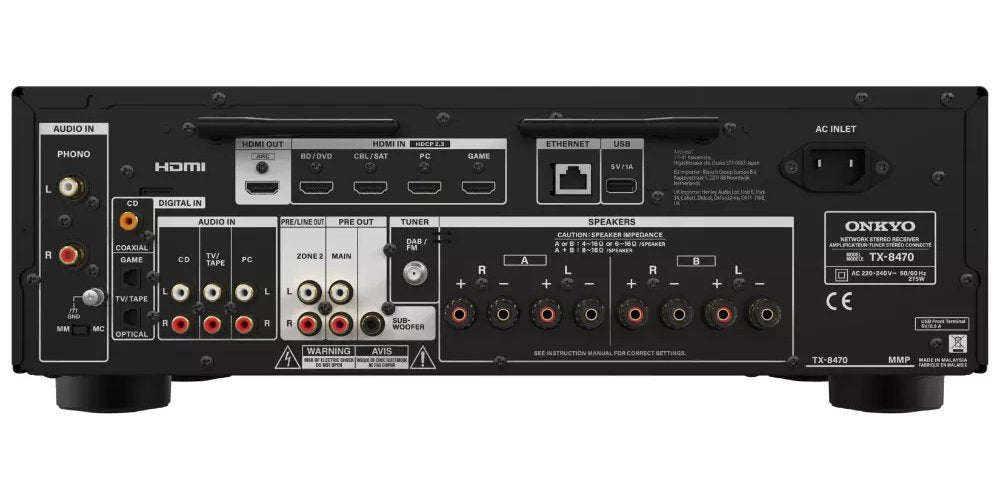 EAN 4573211155686 - ONKYO TX-8470 receptor AV 110 W 2.0 canales Estéreo Negro imagen 2