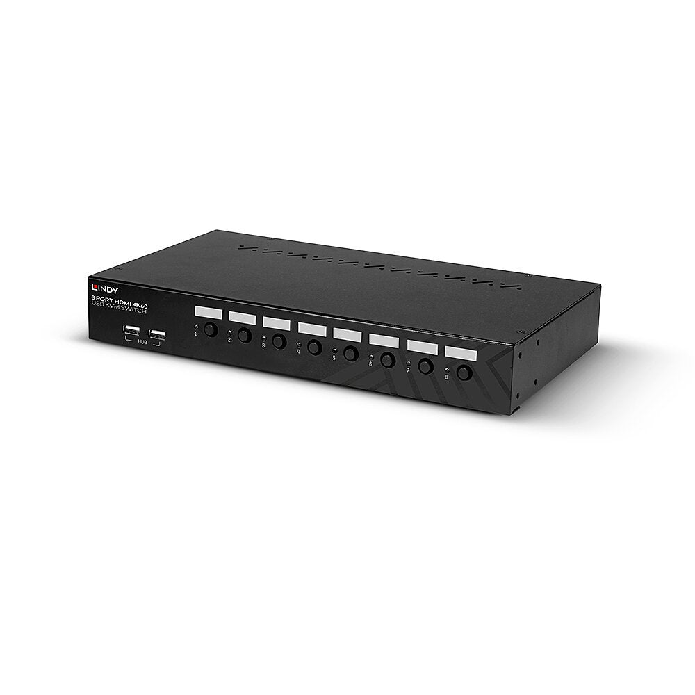 Lindy 8 Port Hdmi 4k60 Usb 2.0 Audio Kvm Switch