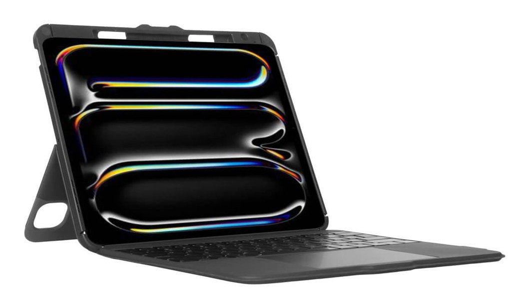 Targus Versavu Caja De Teclado Y Folio (Caja Del Teclado) Con Panel Táctil Retroiluminación Inalámbrico Bluetooth 5.0 Qwerty Reino Unido Negro Para Apple 13-Inch Ipad Pro (M4)