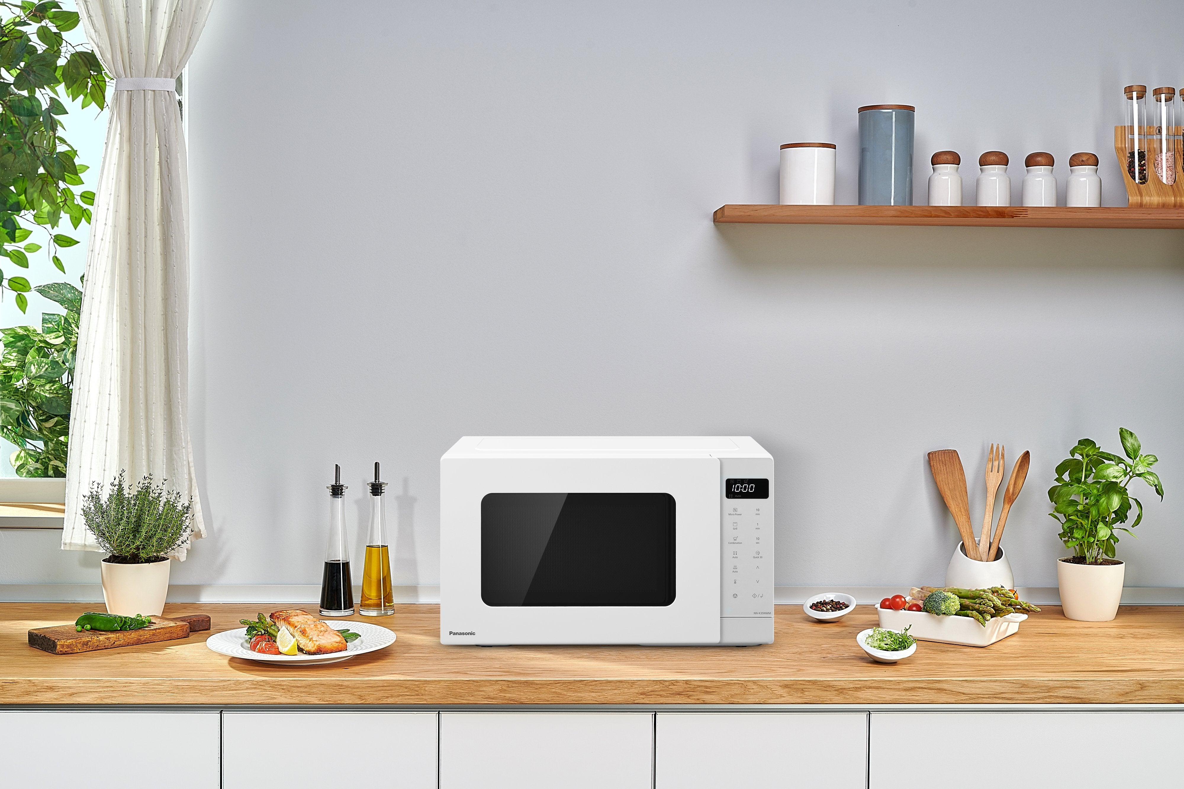Panasonic Pan Nn-K35nw Mepg Mikrowelle  Microondas 24 L 900 W Blanco