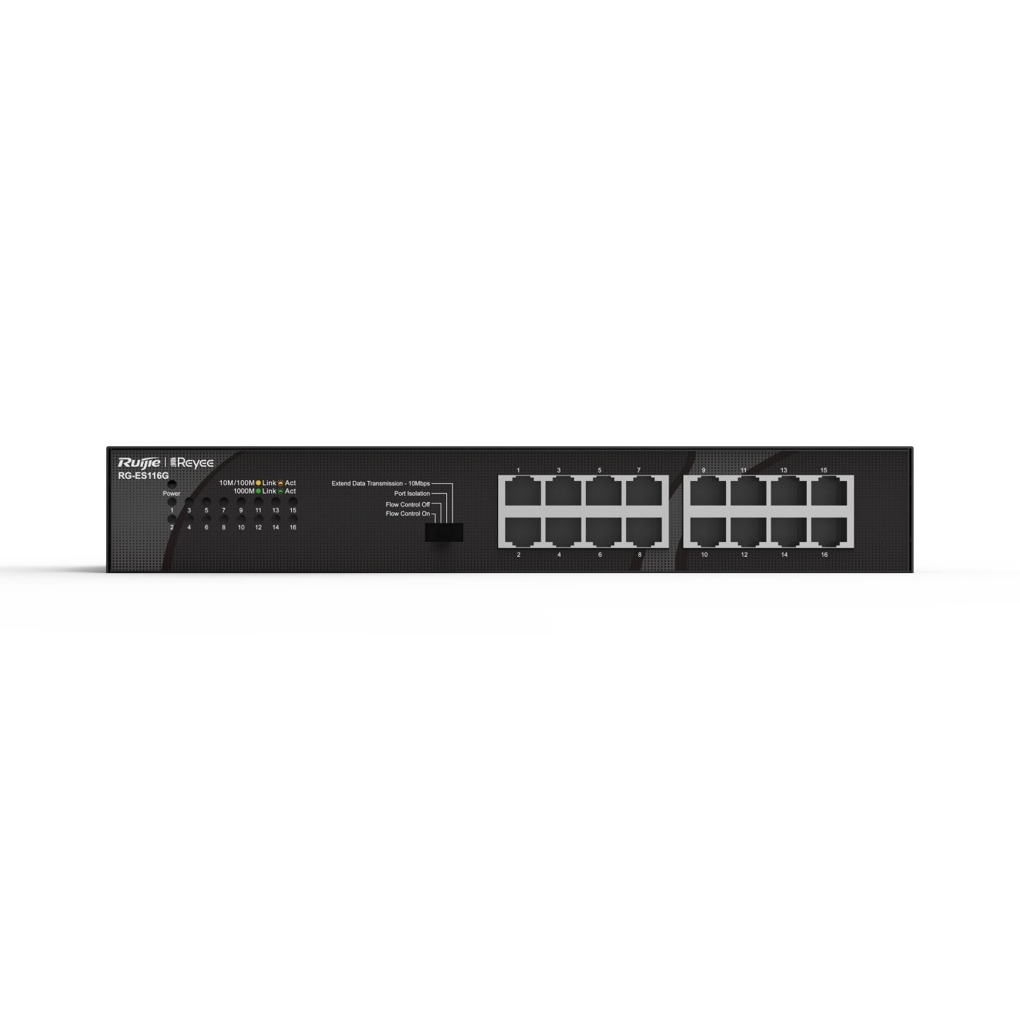 Reyee 16-Port 10/100/1000 Mbps Desktop Switch Port:16× 10/100/1000 Mbps Rj45 Ports Desktop Steel Ca