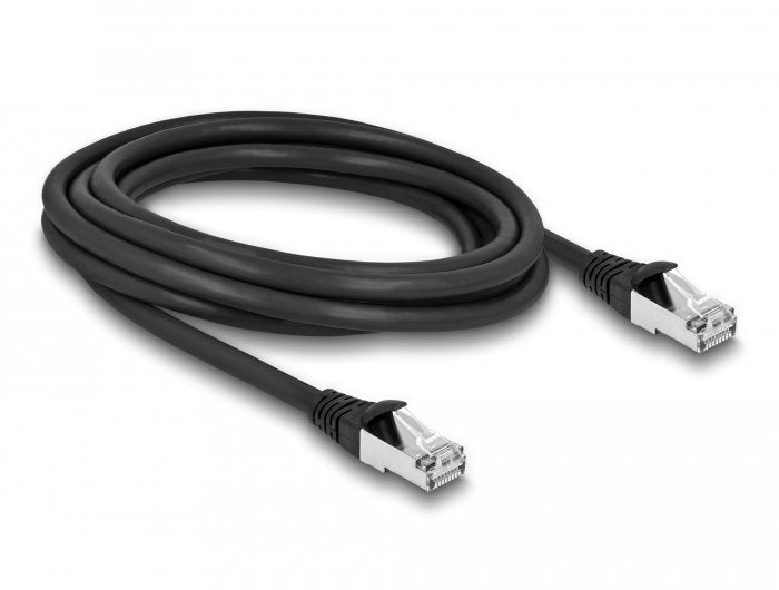 Delock Rj45 Netzwerkcable Cat.6a S Ftp Pur Outdoor 3 M Schwarz