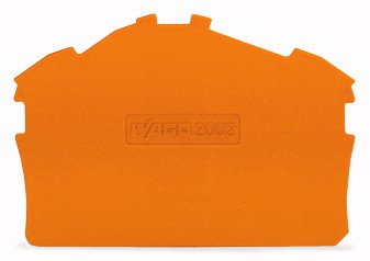 Wago 2002-6392 Abschluss-Und Zwischenplatte,0,8 Mm Dick,Orange