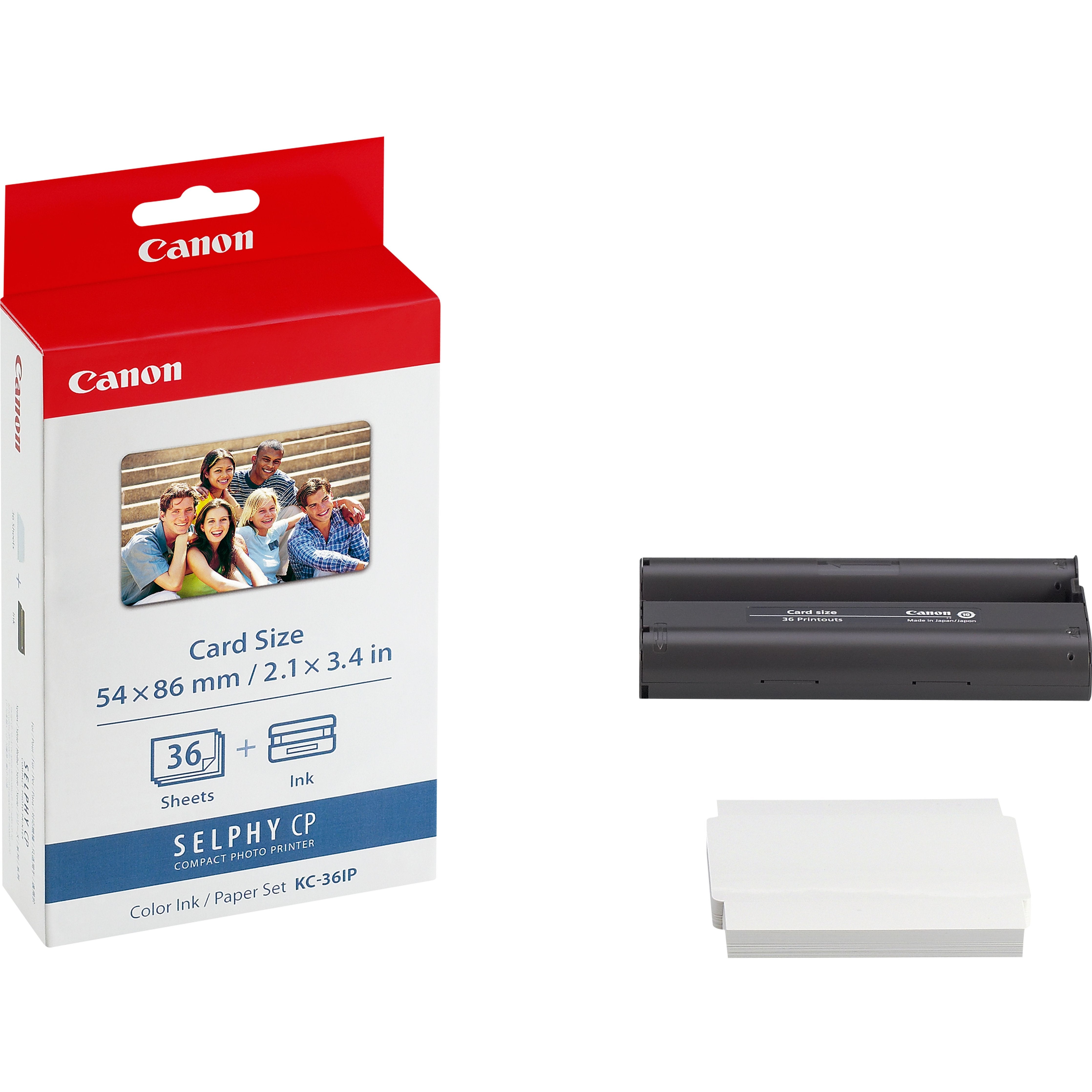 Tinta Original Canon Multipack Kc-36ip Tinta Color + Papel Fotografico 54x86mm,36 Hojas