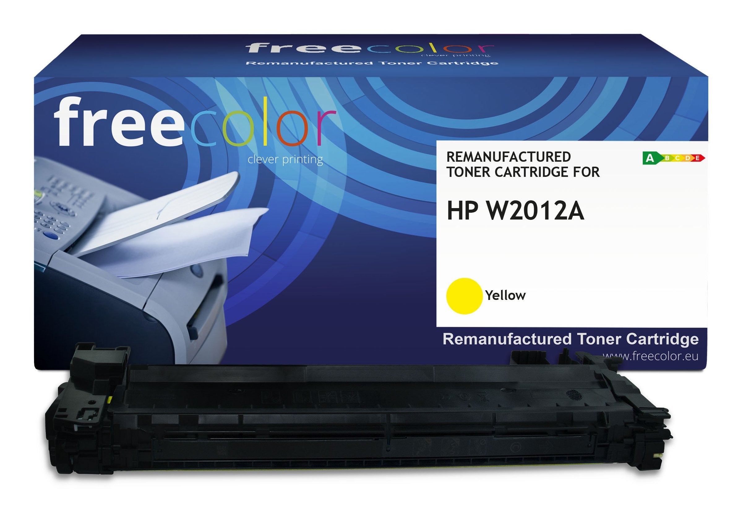 Freecolor Toner Hp W2012a Amarillo Con Chip 13000p Compatible