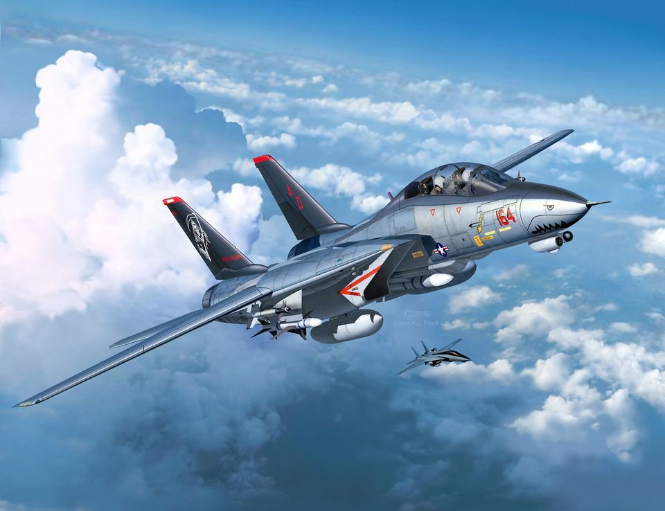 EAN 4009803891316 - Revell Grumman F-14D Super Tomcat Maqueta de avión de ala fija Kit de montaje 1:72 imagen 10