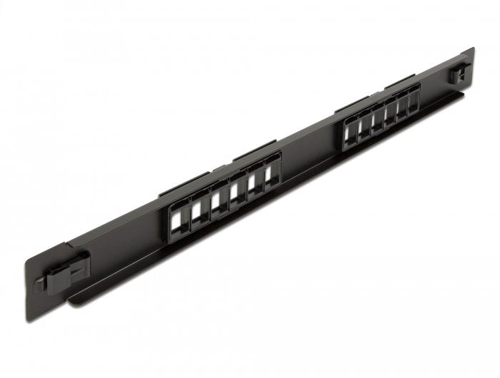 Delock 19 Keystone Patchpanel 12 Port Werkzeugfrei
