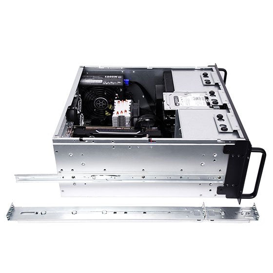 Silverstone  Sst-Rm41-H08, Chasis Servidor Con Factor De Forma 4u, 5 X 3,5Cambiables En Caliente Y 3 X 5,25