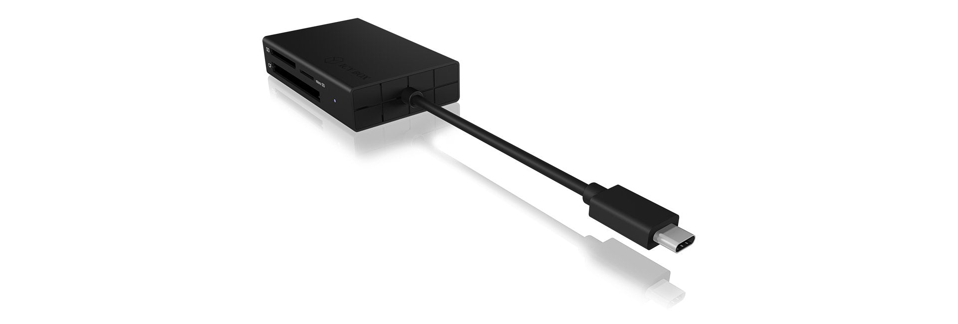 Lector De Tarjetas Externo Icy Box Ib-Cr401-C3 Negro Usb 3.2 Gen 1 (3.1 Gen 1) Type-C