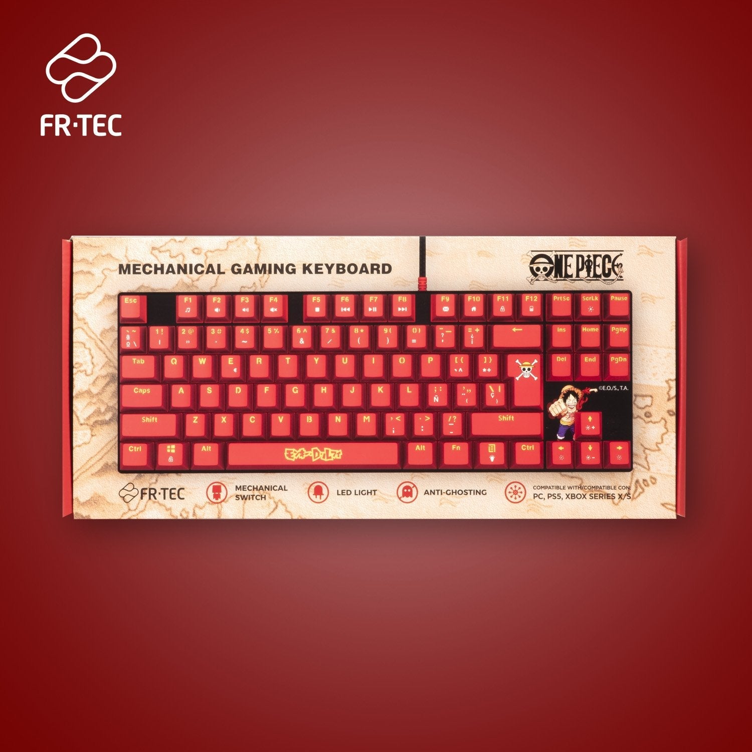 EAN 8436563094514 - Blade Gaming OP4001 teclado Juego USB QWERTY Inglés, Español Borgoña imagen 7