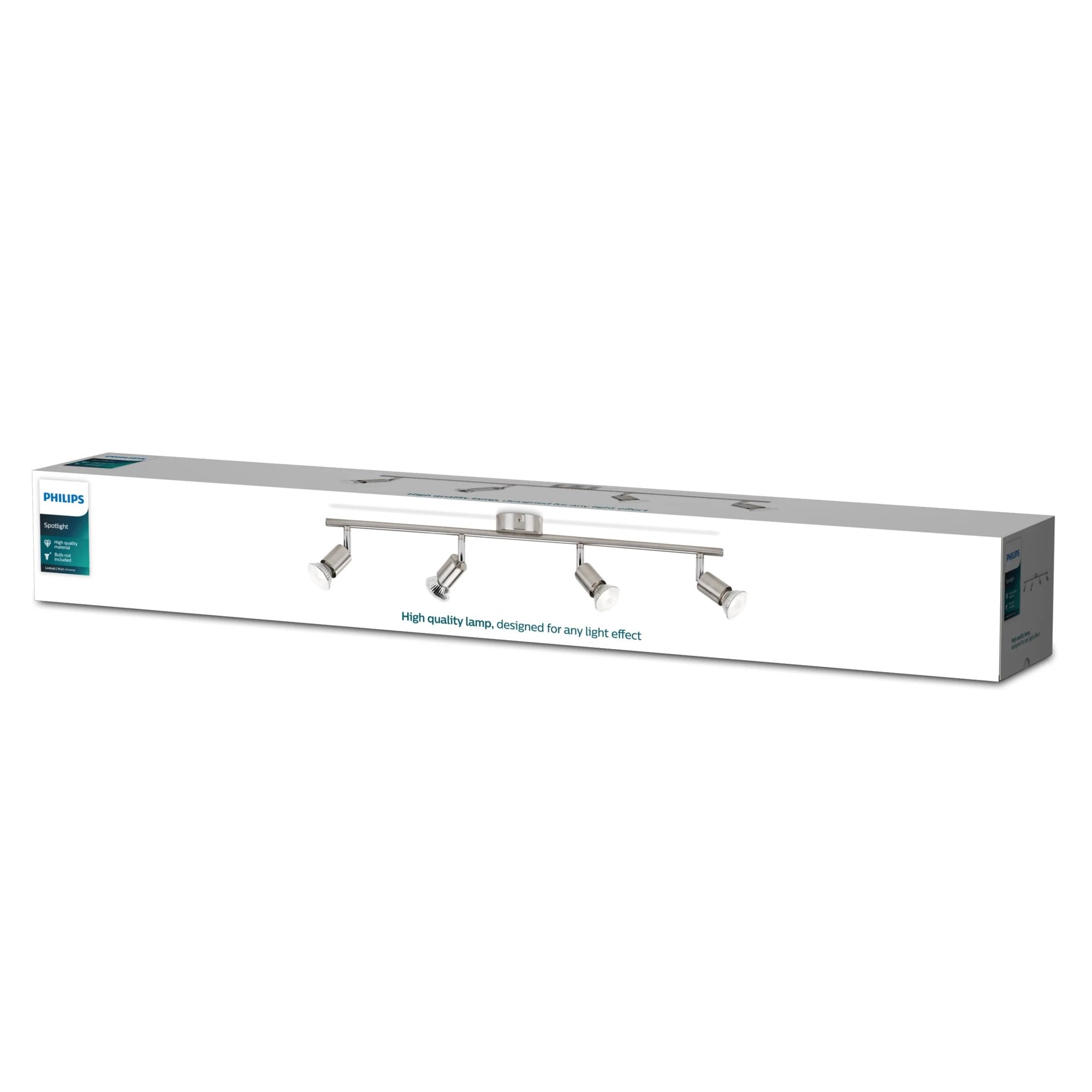 Regleta 4 Elementos Mod. Limbali Gu10 69x10x15,5cm Philips