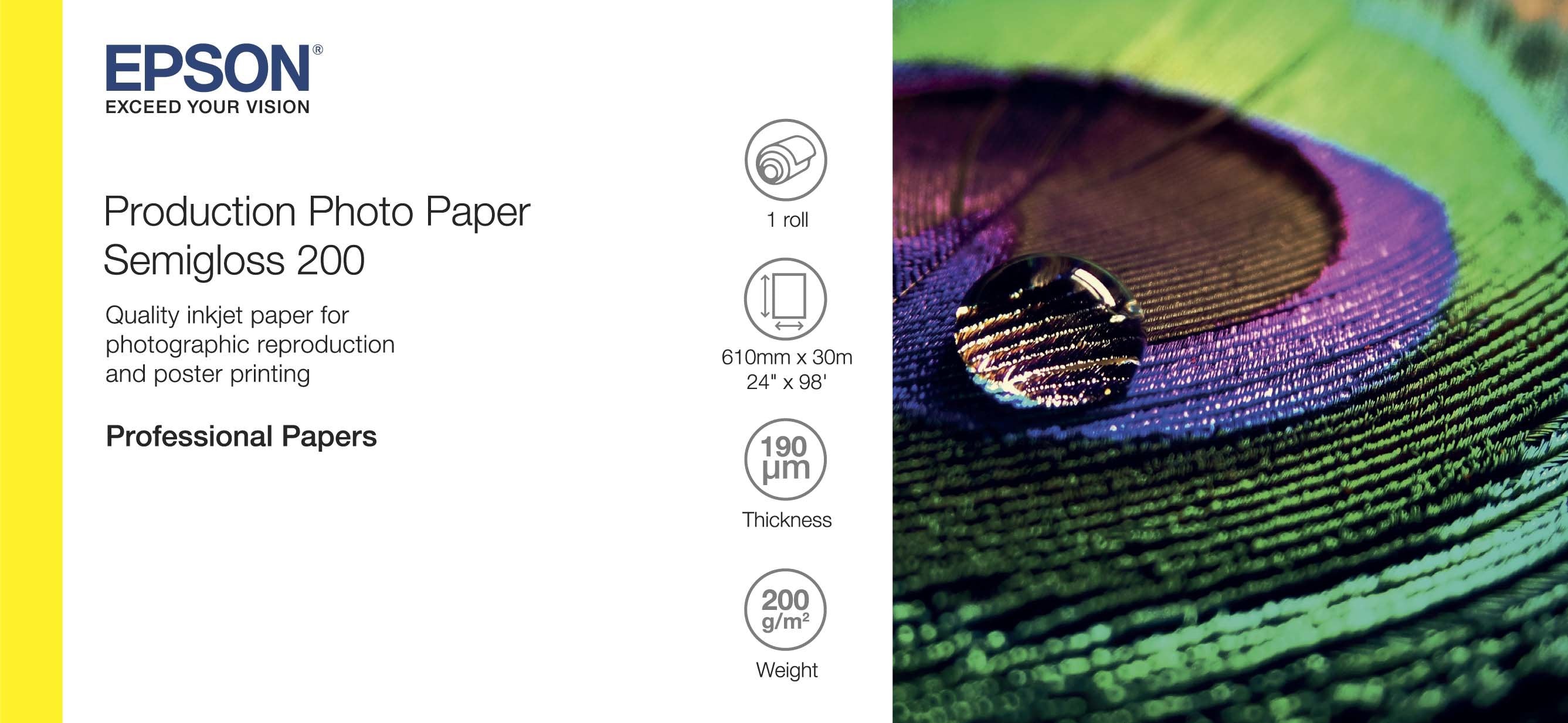 Production Photo Paper Semigloss 200 24i X 30m