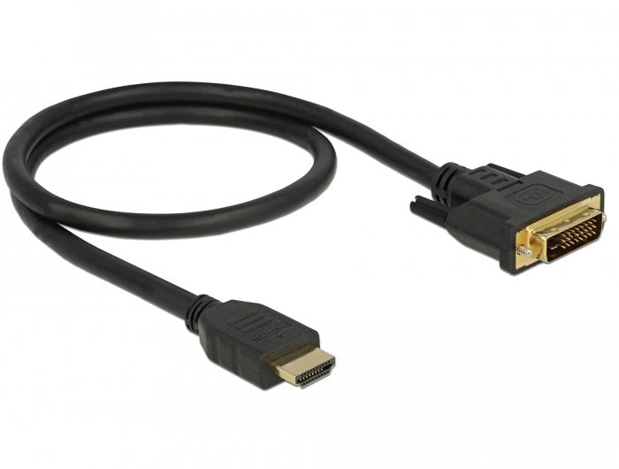 Delock Cable  Hdmi A Dvi 24+1 Bidireccional 0,5 M