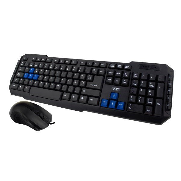 EAN 8436531550318 - 3GO COMBODRILE2 teclado Ratón incluido Oficina USB Negro imagen 1