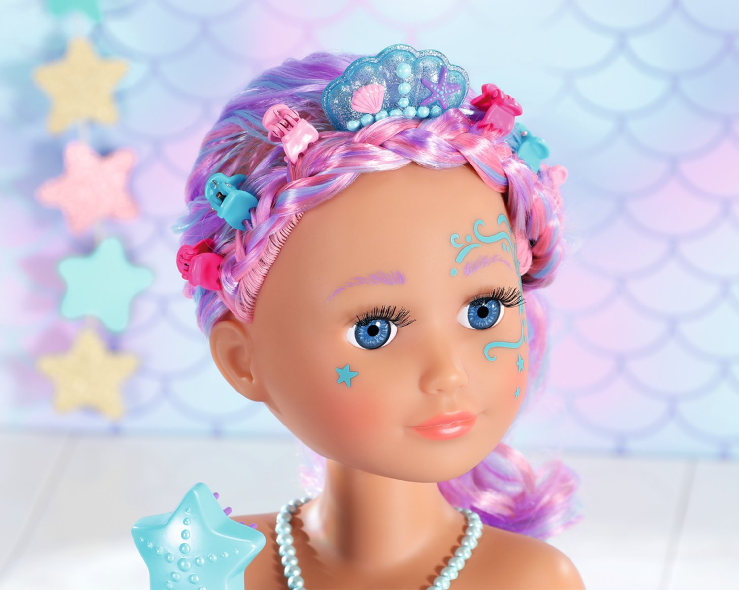 EAN 4001167830550 - BABY born Sister Styling Mermaid Head Muñeca de baño Multicolor imagen 15