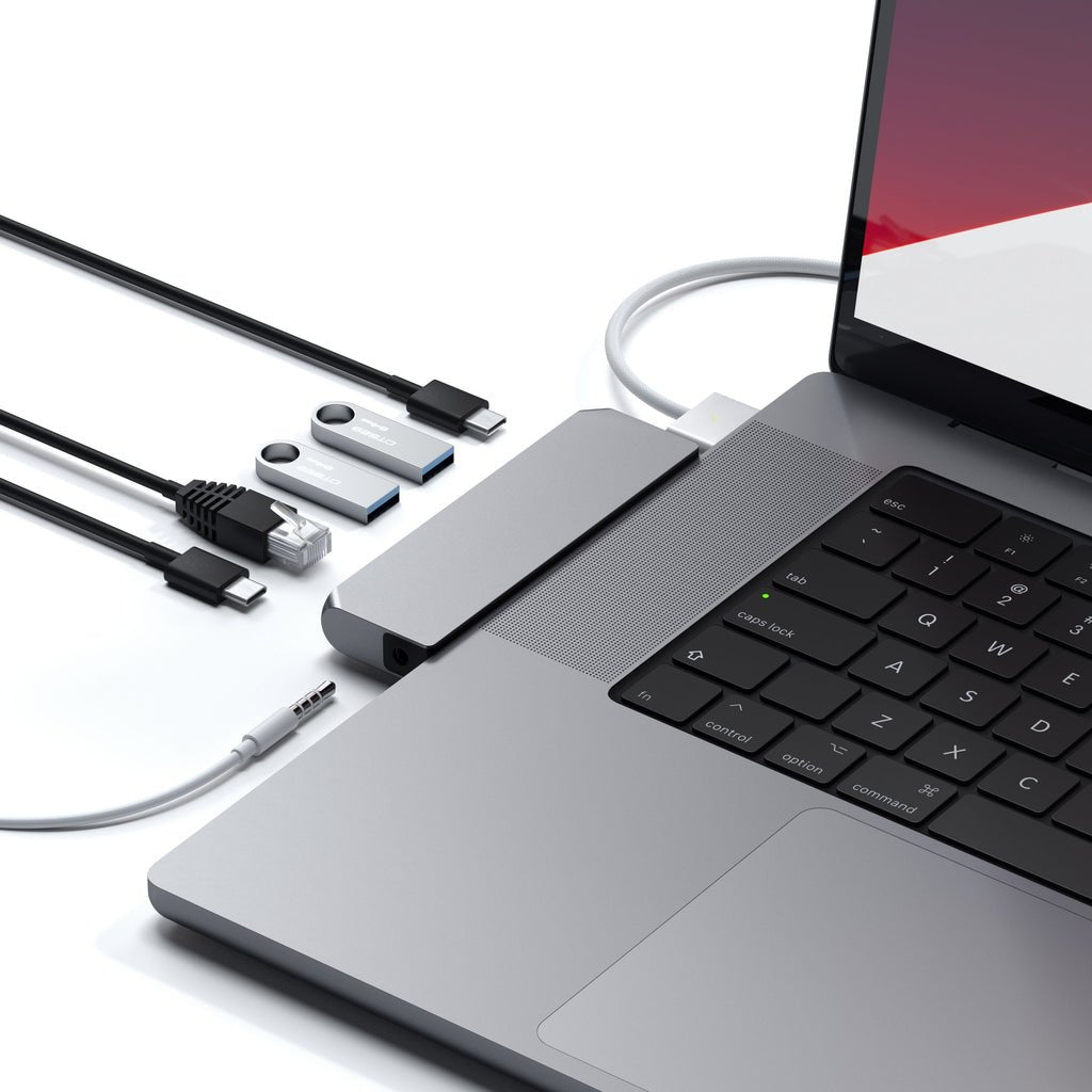 Satechi Pro Hub Mini Usb-C Do Macbook (2xusb-C, 2x Usb-A, Ethernet, Jack Port) (Pro&Air&Max) (Gwiezdna Szarosc)