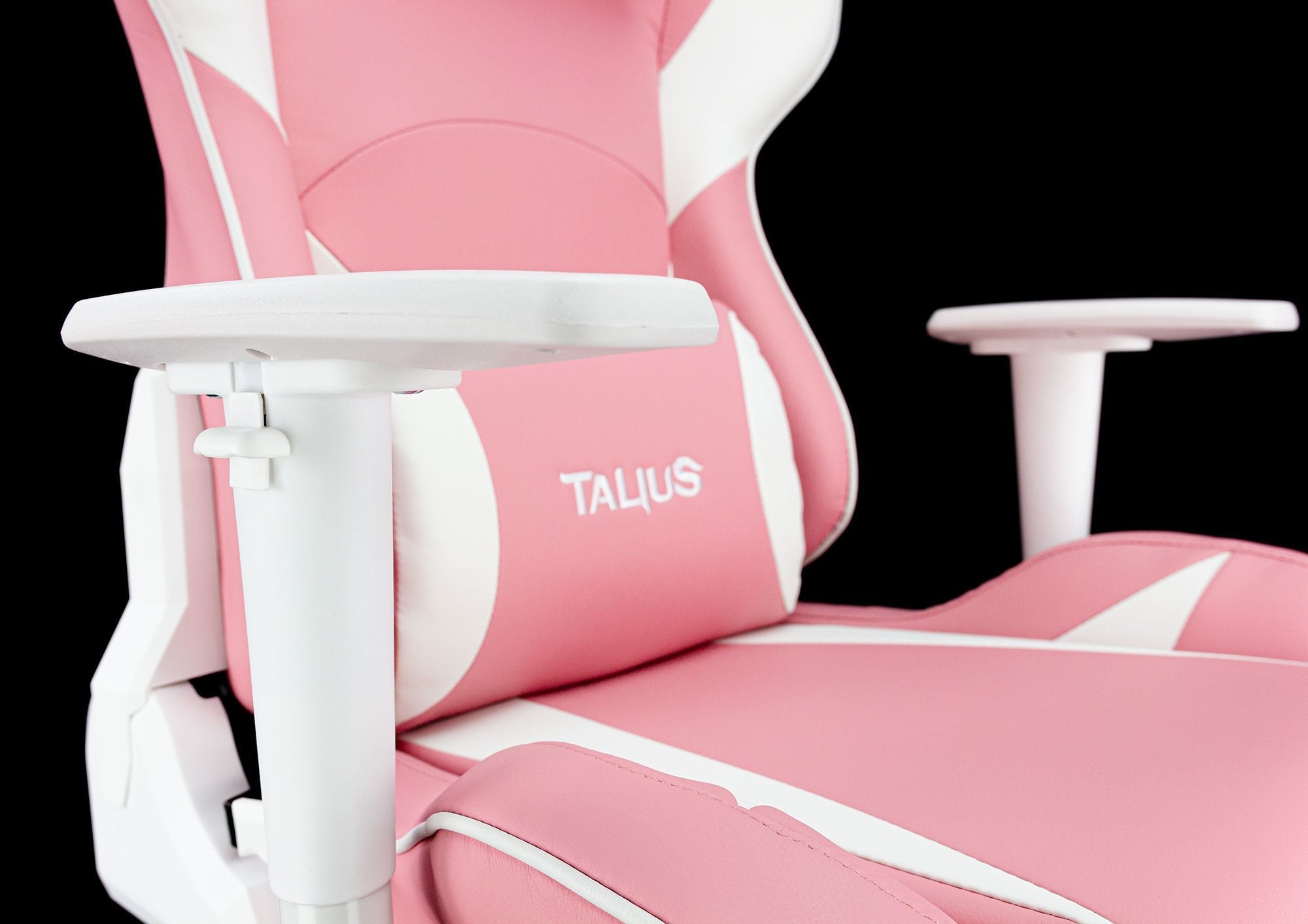 Talius Silla Dragonfly Gaming White/Pink, 2d, Butterfly, Base Nylon, Ruedas 60mm Nylon, Gas Clase 4,