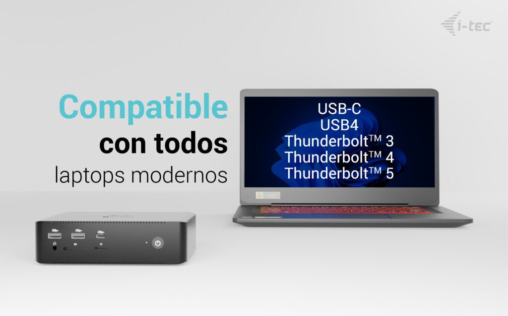 I-Tec Thunderbolt5 Quattro Display Dock 2x Hdmi 2x Tb5 (Do 120gbps, 30w) 5x Usb (10gbps, Bc 1.2) 2.5 Glan Audio Czytnik Kart Power Delivery 140w (Kabel Tb5 1m) - Stacja Dokujaca
