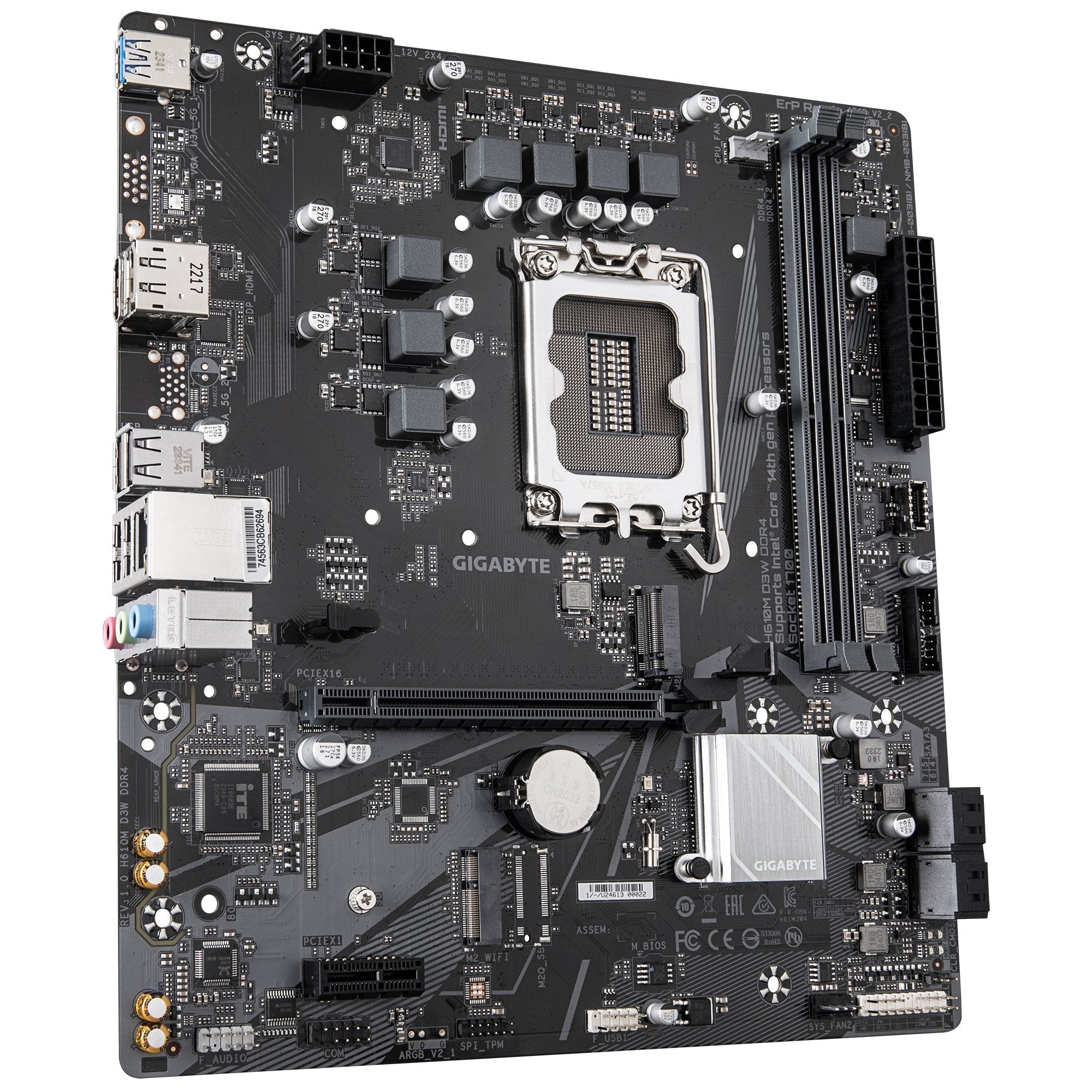 EAN 4719331865245 - GIGABYTE H610M D3W DDR4 placa base Intel H610 LGA 1700 micro ATX imagen 3