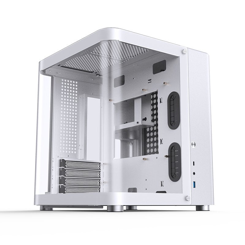 Jonsbo Tk-1 2.0 Micro-Atx Carcasa, Tempered Glass - Blanco