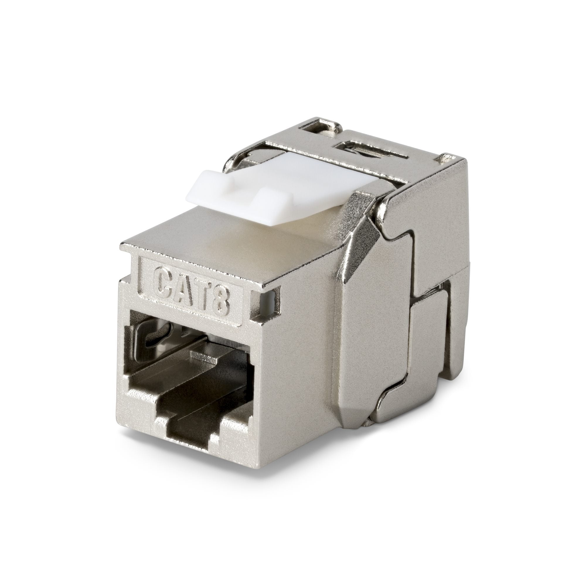 Startech.Com Cat8 Keystone Jack Módulo, Pack De 6 Rj45 Ethernet Keystone Conector Hembra, Utp Cat8 Wandbuchse, 180 Grad, Sin Herramientas, Plano, Plateado, Rj-45, Conector Hembra, Conector Hembra, 25/40gbase-T
