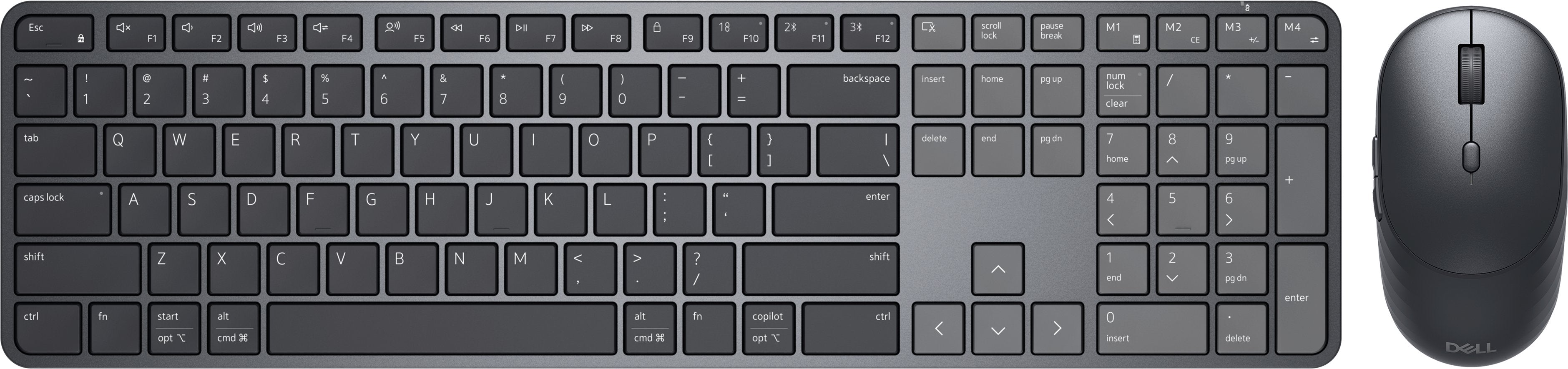 Dell Pro 7 Slim - Km726 - Pack Teclado + Ratón Inalámbrico Negro Français (Azerty)