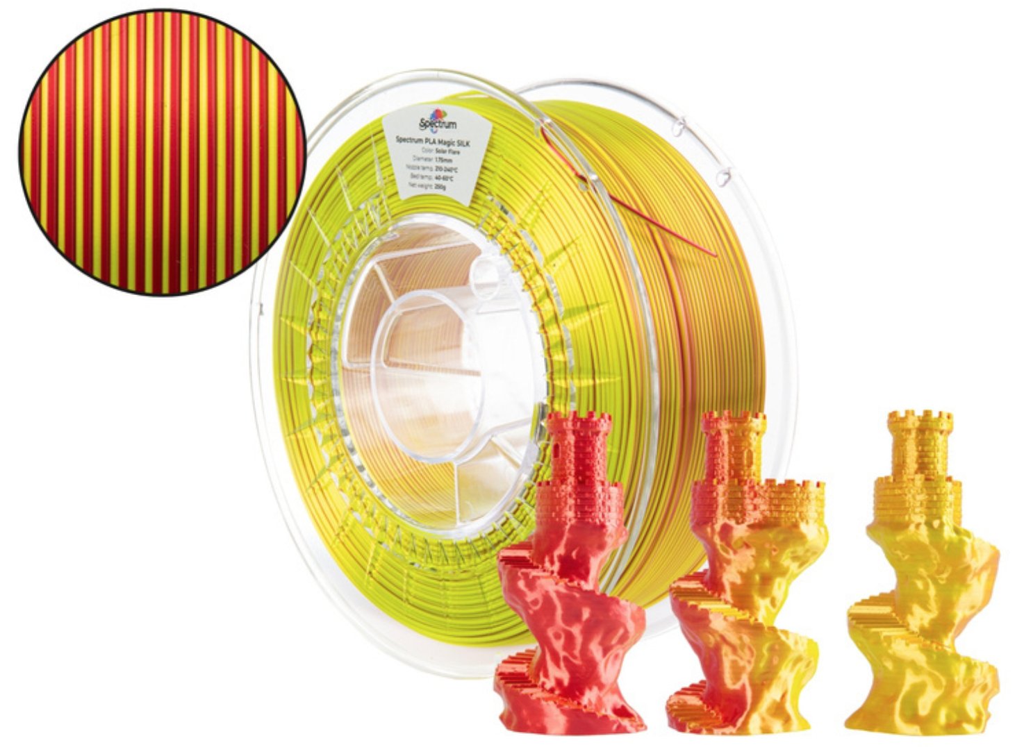 Filament Spectrum · Pla Magic Silk · Solar Flare · 1.75mm · 1kg