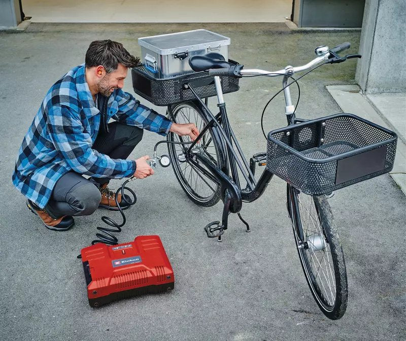 Einhell Battery Case Compressor Te-Ac 36/8 Li De Set-Solo, 36volt (2x18v) Rojo, Sin Batería Y Cargador 4020440