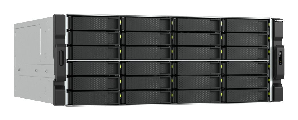 Servidor Nas Qnap Ts-H2477xu-Rp 24 Compartimentos Montaje En Bastidor Sata 6gb/S Raid 0 1 5 6 10 50 60 Jbod Ram 32 Gb Gigabit Ethernet / 2.5 Gigabit Ethernet / 10 Gigabit Ethernet Iscsi Soporta 4u