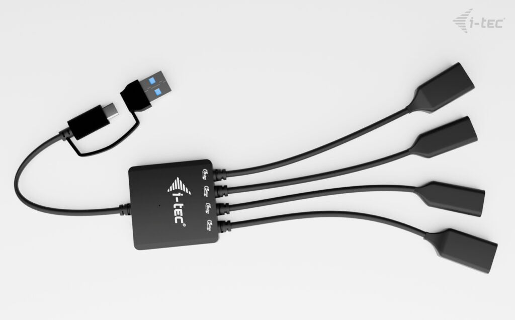 EAN 8595611707391 - i-tec USB-C/USB-A Cable HUB 4 port (2x USB-C, 2x USB-A) imagen 3
