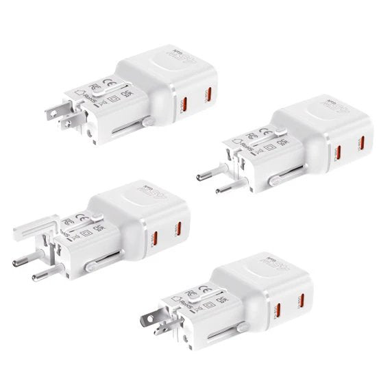 Mobile Origin 45w Travel Adapter Eu/Us/Uk/Au Pw26, White