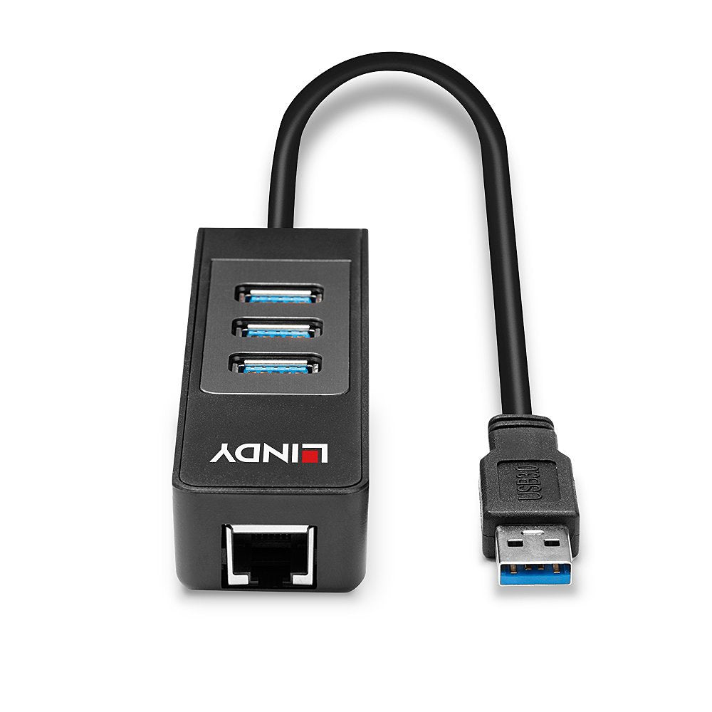 Lindy 43176 Hub De Interfaz Usb 3.2 Gen 1 (3.1 Gen 1) Type-A 5000 Mbit/S Negro