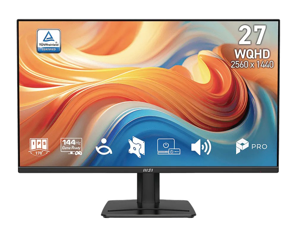 EAN 4711377392792 - MSI PRO MP275QDE E14 pantalla para PC 68,6 cm (27") 2560 x 1440 Pixeles Wide Quad HD LED Negro imagen 1