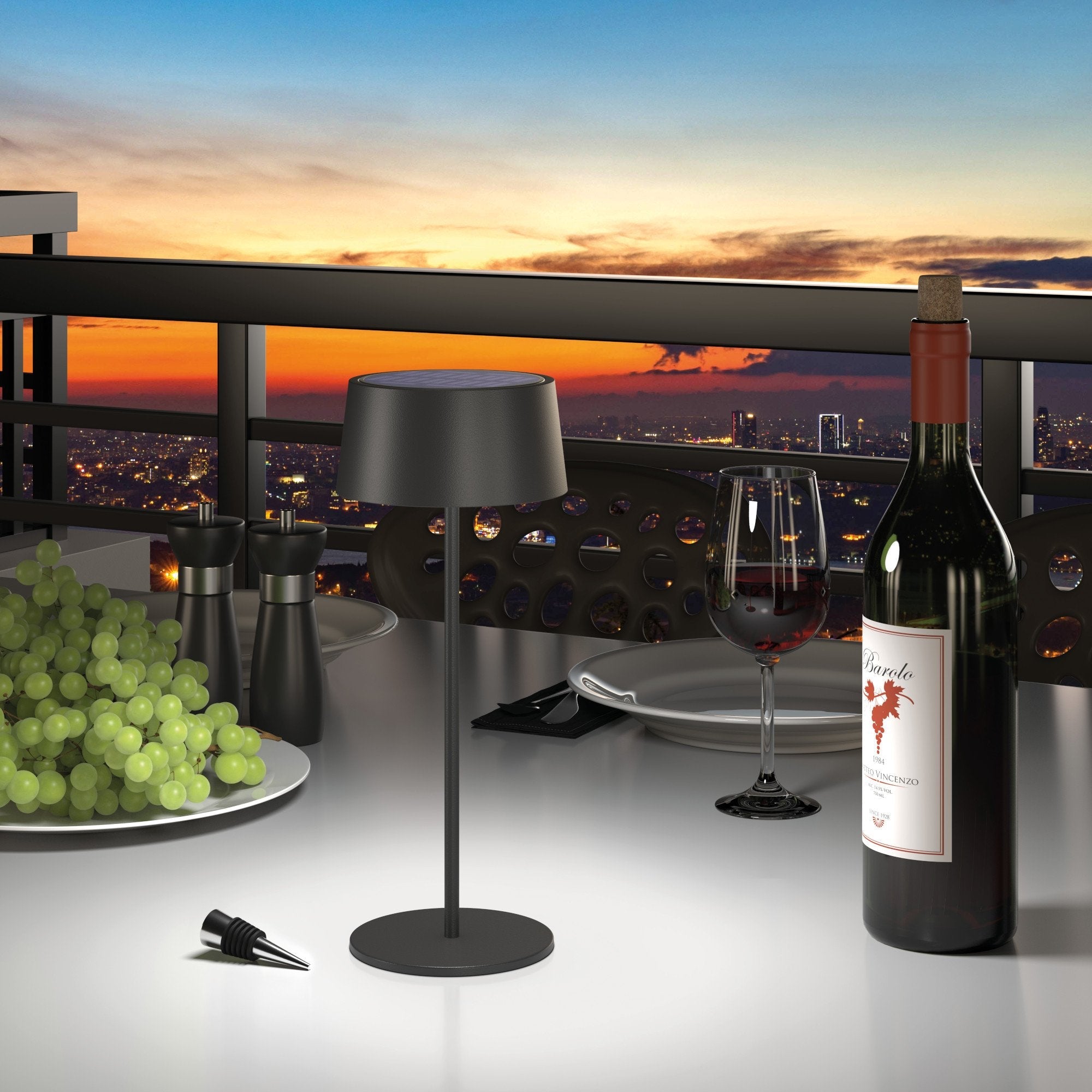 EAN 4040895011916 - RealPower LED TableLight 300 Solar lámpara de mesa 4 W Negro imagen 4