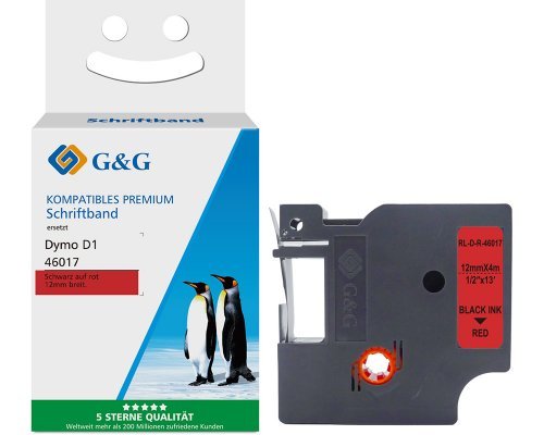 G&G Seiden Cinta Para Etiquetadora Compatible Con Dymo D1/46017