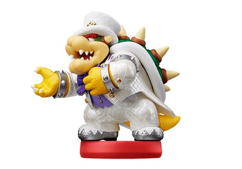 Amiibo 3 Figuras Super Mario Odyssey - Bowser Mario Peach - Wii