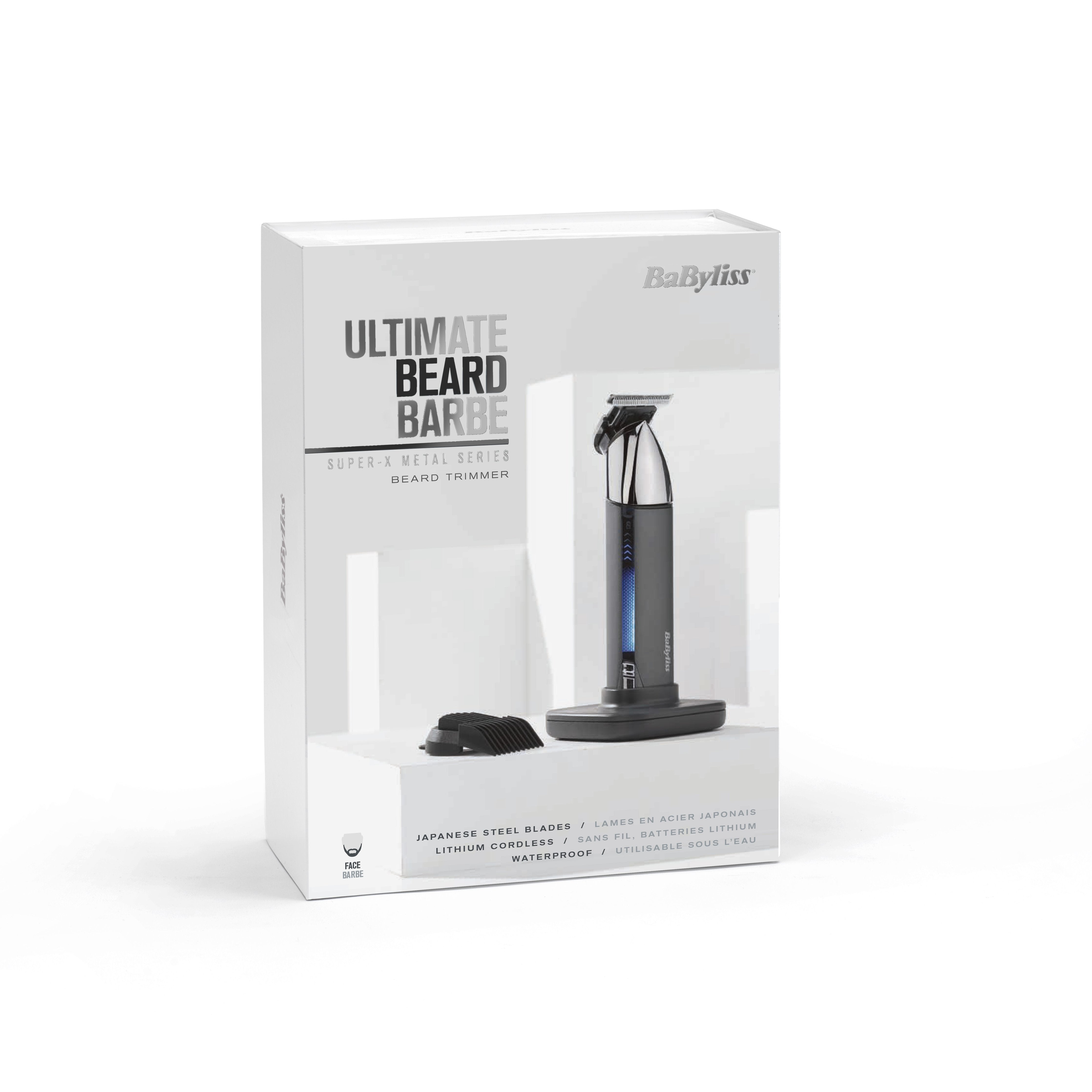 Babyliss Super-X Metal T996e Depiladora Para La Barba Batería 13 1,2 Cm Mojado Y Seco Negro