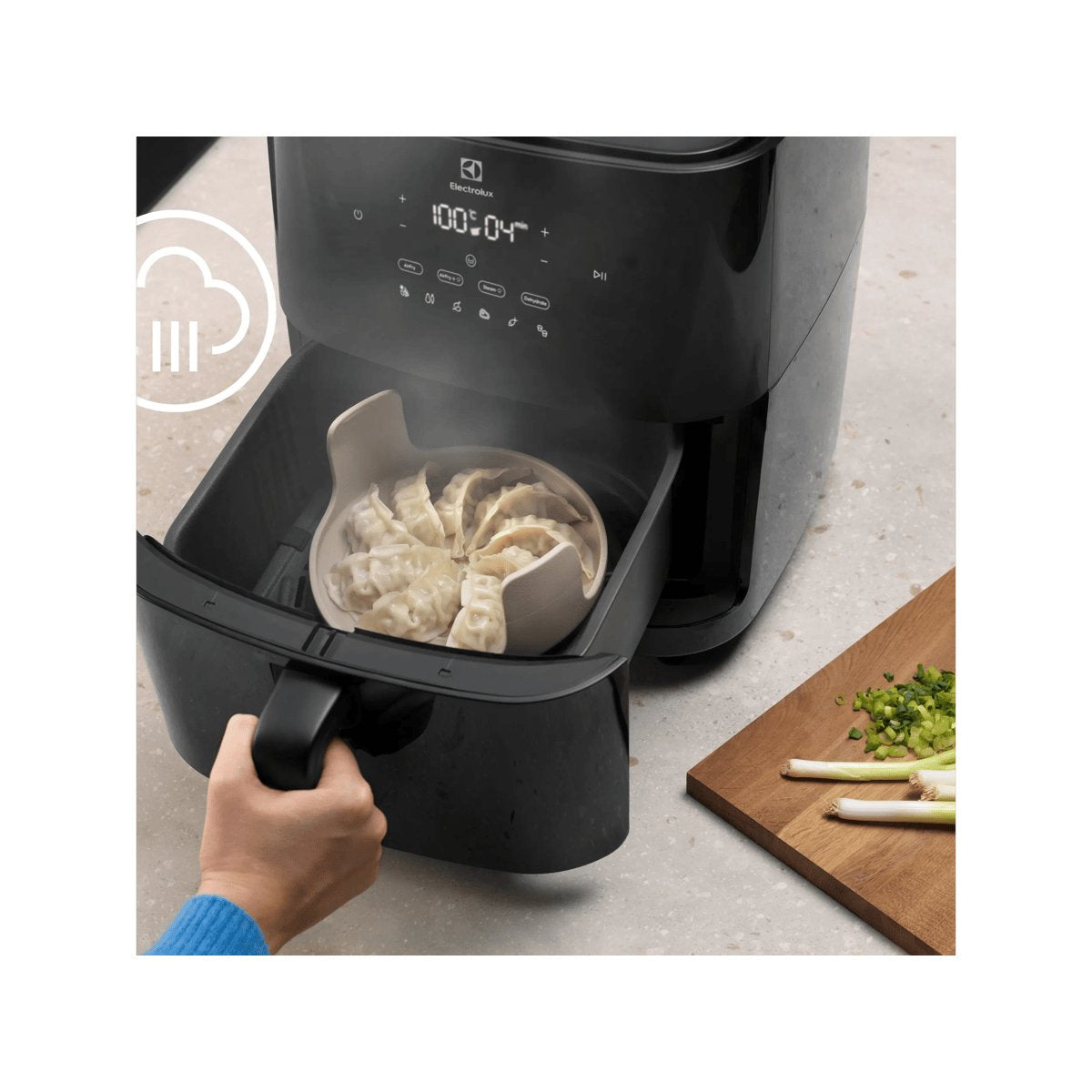EAN 7333394032603 - Electrolux EAF7SB Sencillo 6,9 L Independiente 1700 W Freidora de aire caliente Negro imagen 8