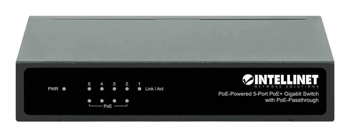 EAN 0766623561082 - Intellinet PoE-Powered 5x Gigabit Gigabit Ethernet (10/100/1000) Energía sobre Ethernet (PoE) Negro imagen 2