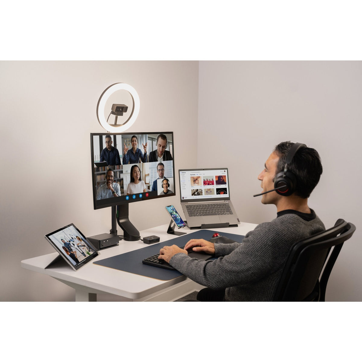 Kensington Space-Saving Single Monitor Arm