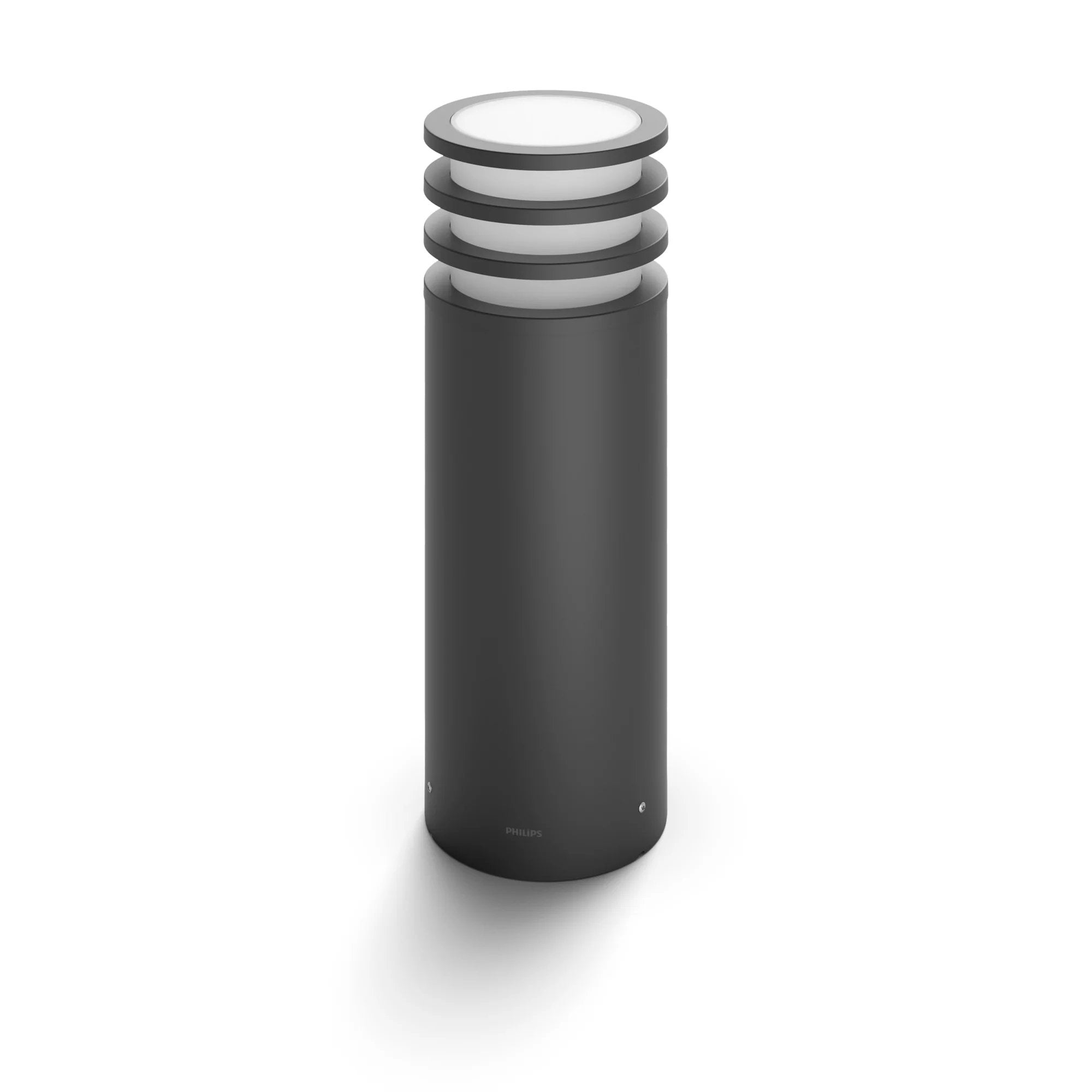 Philips Hue Lucca Pedestal Inteligente Exterior Led (Ip44), Luz Blanca Cálida, Compatible Con Alexa Y Google Home