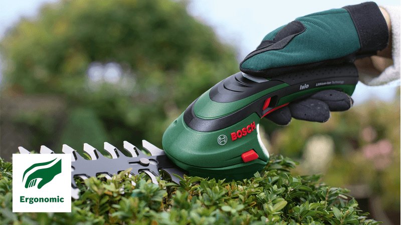 Bosch Juego De Tijeras Cortacésped A Batería Isio (3,6 V, Anchura De La Sierra: 8 Cm, En Bolsa Blanda) 0600833106